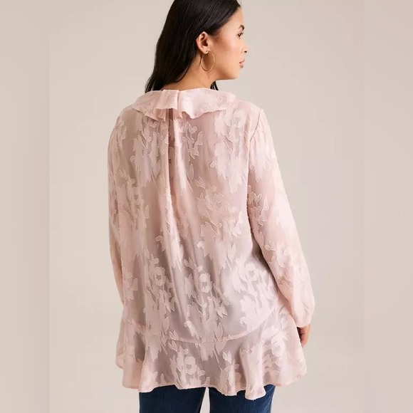 Torrid Festi Bubble Sleeve Top size 2 (18/20) new sepia rose - Picture 2 of 3